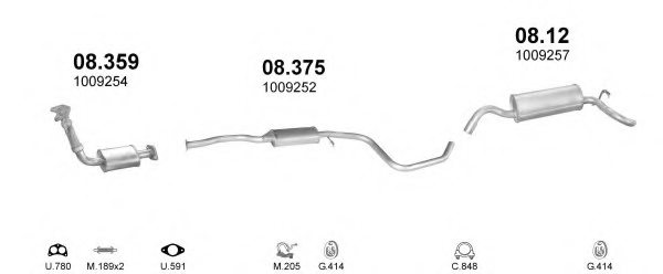 POLMO POLMO03085 Exhaust System
